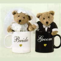 【GANZ】 Bride & Groom Bears In Mugs Set《現在注文など受けておりません》